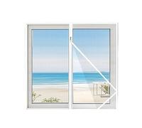 RHVOVNVOM 1pc Blanc 50/60/70/80/90CM moustiquaires Auto-adhésives Conception de Fermeture éclair Moustiquaire Rideaux et traitements fenêtre Mosquiteras Para Ventana(White 60CM,Height 130CM)