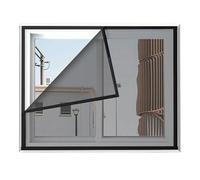 RHVOVNVOM 1pc Largeur 50/60/80/90cm sans perçage Mosquitera Ventana Maille Double Face moustiquaire for fenêtres Puertas(H 80cm(31in),Width 60cm(24in))