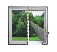 RHVOVNVOM Moustiquaire magnétique, Rideau d'air, fenêtre Invisible, Forte Puissance d'aspiration, été, 1 pièce(Grey,W100cm x h140cm)