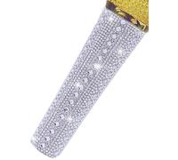 RhymKawa Coque de micro à paillettes pour microphone filaire universel SM58LC, Beta 58a, strass brillants pour les soirées de mariage et les émissions télévisées karaoké