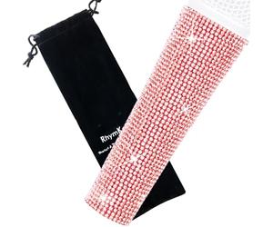 RhymKawa Housse de protection brillante pour microphones vocaux Shuer Wired SM58, Beta 58A, PGA58 Doré rose (microphone non inclus)