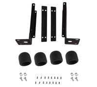 RhymKawa Kit de montage en rack double pour paire d'émetteurs sans fil Shure BLX4R, ULXD4 et P3T à installer dans un boîtier de rangement