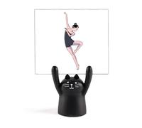 Rhythc Gymnaste Poiovetsian Support de mémo pour décoration de chat Noir