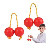 Rhythm African Shaker, African Rattle Shaker Instrument de Musique | Lot de 2 paires de balles rythmiques doubles en ABS pour amateurs de princiers