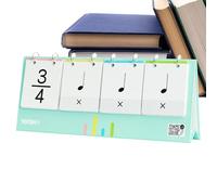 Rhythm Cards Piano - Cartes d'entraînement au rythme du piano portables | Cartes d'entraînement au rythme musical pliables pour garçons, filles, tout-petits et accessoires pour