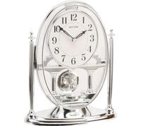 Rhythm Horloge de cheminée avec pendule & décoration acrylique Silv WD678 (Taille unique) (Argent)