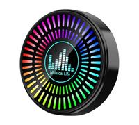 Rhythm Light Désodorisant - Lampe LED activée par le bruit, clip de purge de synchronisation de la musique, aromathérapie intérieure de voiture, diffuseur d'odeurs, barre de changement de couleur