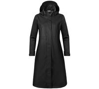 rhythm of the rain Veste de Pluie Femme Imperméable Longue Parka Manteau Imperméable à Capuche Zippé PU Pluie Imperméable Femme Coupe Vent