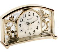 Rhythm Réveil Montre de cheminée avec pendule rotatif Doré WD106 (Taille unique) (Or)