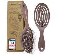 Ri|Do Systems Brosse à cheveux sans tirer - Testez très bien - Brosse démêlante et démêlante pour femmes, hommes et enfants - Pour boucles, cheveux mouillés, longs et fins, brosse de voyage - Chocolat
