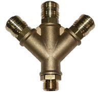 Ri Répartiteur D’Air Comprimé Pressluftverteiler Répartiteur 3xRaccord 1x1/2"AG