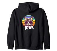 RIA - Joli prénom de Fille avec Un Chat Cool Sweat à Capuche
