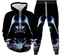 RIAAJ Lot de 2 survêtements pour homme - Impression 3D - Punk Rock - Sweat à capuche - Pantalon de jogging décontracté - Survêtements de sport, a2, XXXXL