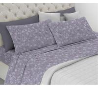 Riad Arredo Parure de lit 100 % coton doux - Parure de lit avec taies d'oreiller à la main délicate fabriquée en Italie (lisse gris, français)