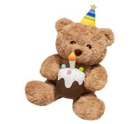 Riaisttd 15.75 inch Snuggle Bear Plush, Soft Cute Stuffed Bear Toy, for Kids, Girls, Girlfriend, and Birthday Decoration, Adorable Plush Bear for Hugging, Ideal for Cuddling and Celebrations
