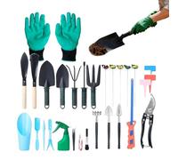 Riaisttd Calendrier de l'Avent,Kit de Jardin de Noël avec Gants - Calendrier D'Outils De Repiquage Des | Pour Jardinier Débutant, Jardin, Arrière-Cour, Ferme, Terrasse,
