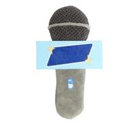 Riaisttd Cat Chew Toy, Plush Microphone Catnip Teether, Interactive Rope Toy, 7.09x4.33x2.76 inches with Sound Bells, for Tossing Tugging Chewing Fun at Home, Apartment, Outdoor Travel Or Indoor Play