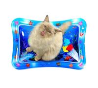 Riaisttd Cat Water Mat, Interactive Pet Toy, Thickened Plaything, 8.66x7.87x0.39 inches Mat Marine Design, Cool and Comfortable Small Animals, Ideal for Engaging, Refreshing Playtime Cats