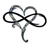 Riaisttd Décor mural des signes à l'infini, décoration murale du cœur en métal - Décor d'art mural de coeur Infinity Metal | Love Sculpture Bedroom Ornements, décoratif pour le salon, chambre à