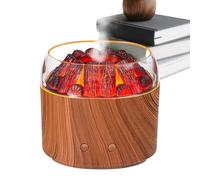 Riaisttd Diffuseur Volcan - Humidificateur Personnel de Bureau à Flamme 160ml - Fonction Silencieuse avec Éclairage d'Ambiance Chaud pour Intérieur Bureau Maison Salle de Bain | Pour Domicile Voiture