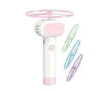 Riaisttd Disque volant pour chats | Disque interactif avec 4 hélices lumineuses pour la récupération - Jeu de chasse pour chats et chiots - pour chiots et chiens, dressage, chasse, chasse, intérieur,