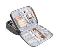 Riaisttd Electronics Organizer, Storage Case, 11.02-inch Multi-Purpose Travel Cord, Shockproof 3-Compartment Gadget Bag with Zipper for Cables, Chargers, Makeup &