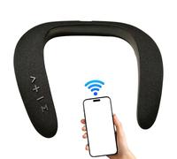 Riaisttd Haut-Parleur de Cou - Audio Nomade sans Fil à Autonomie Longue | Son Stéréo 5D Enceintes Maison - pour Hommes Femmes Maison Extérieur Randonnée Plage