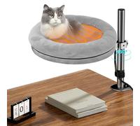 Riaisttd Indoor Cat Shelf Bed, Adjustable Cat Desk Perch for Indoor Cats, Comfortable Home Pet Bed Over Side Table, Desk, Shelf, Bedside Table, Ideal Cat Furniture for Cozy Spaces Home Use Accessory