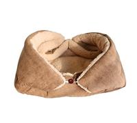 Riaisttd Lit pour chat, nid chaud pliable double face, tapis de couchage robuste pour animal de compagnie, accessoire de repos pour petit chien et chat, coussin d'intérieur pour chaton chiot, toutes