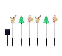 Riaisttd Lumières Solaires De Noël pour L'Extérieur - Décoration d'Extérieur pour Jardin,Lumières sur Piquet Étanches pour Pelouse,pour Allée Terrasse Balcon Jardin Fête Halloween Noël