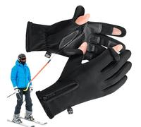 Riaisttd Moufles de cyclisme d'hiver, moufles de course imperméables pour écran tactile, temps froid par conduite, équipement coupe-vent pour usage , organisateur d'équitation en plein air