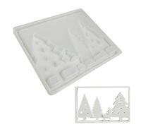 Riaisttd Moule arbre de Noël - Moule en silicone pour décoration de la maison, pour enseignes lumineuses en plâtre, pour artisans, étudiants, artistes créatifs, adultes, enfants, décorateurs