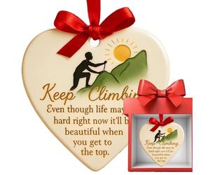 Riaisttd Ornements de cœur, pendentifs romantiques pour la Saint-Valentin, ornements d'arbre en forme de cœur d'amitié avec motif, accents décoratifs en résine pour âmes sœurs, meilleurs amis,