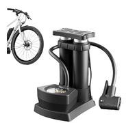 Riaisttd Petite pompe à vélo | Gonfleur au sol pour vélos activés par le pied | Jauge haute pression multi-usage, air portable pour vélos de route, montagne, pneus de voiture