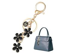 Riaisttd Porte-clés Fleur - Accessoires De Sac À Main En Métal Mignons Et Décoratifs - Décorations pour Tote Bag Élégantes | pour Sac Cartable Téléphone Rétroviseur Voiture