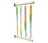 Riaisttd Sugar Glider Climbing Toys, Pet Swing Rack, Chew-Proof Cage Accessory, 11.81x7.87x0.59 inches, Hanging Play Decor, for Small Animal Chewing, Climbing, Exercise, Boredom Relief Use