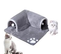 Riaisttd Tunnel de pour chat avec jouet | Tunnel grotte pour chats