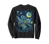 Rialto Bridge Venise Italie Nuit étoilée Art Histoire Cadeau Sweatshirt