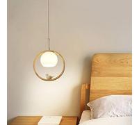 Riankh Nordique créatif oiseau suspension moderne en bois suspendu plafonnier verre globe bois cadre unique cuisine îlot luminaire lustres for salle à manger chambre
