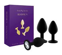 Rianne - Set de 3 plugs anaux en silicone (noir)