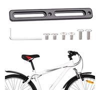 Rianpesn Adaptateur pour porte-vélo, support vélo, base en aluminium, régulateur position pour batterie bagages ou bouteille d'eau