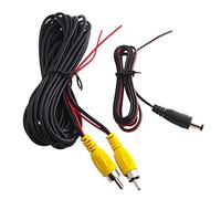 Rianpesn Câble RCA - caméra recul stationnement Vue arrière Voiture 6/10 | Câble d'extension vidéo avec F déclenchement détection pour moniteurs stationnement