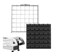 Rianpesn Coupe-Frites,Rechange étanches en Acier Inoxydable - Options 1/2" ou 3/8", Gadget Cuisine pour Lave-Vaisselle, pour oignons coupés, Carottes, Pommes Terre, courgettes, Cloche