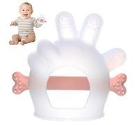 Rianpesn Dentition pour bébés - l'anneau Dentition en Silicone Pal soulage l'inconfort la Dentition et Les démangeaisons des gencives,Nettoyer la Langue et Les gencives, sans Danger