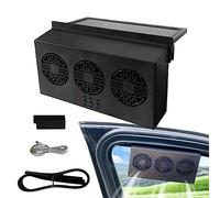 Rianpesn fenêtre Automatique - Grille d'aération pour fenêtre Voiture,Ventilateur d'échappement Solaire véhicule, Refroidissement Automatique Voiture pour SUV, RV, été, Camion