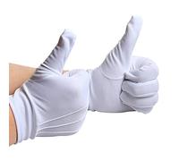 Rianpesn Gants d'uniformes Blancs - Gants Formels Uniformes Unisexes Confortables et antidérapants | Accessoires de Costume Gants Blancs pour Mariages Cérémonies Funérailles Églises