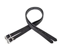 Rianpesn Lanières d'éperon en cuir, ceinture d'éperon en cuir pour homme ou femme anglaise - Lanières d'éperon noires - Lanières d'éperon en cuir d'équitation