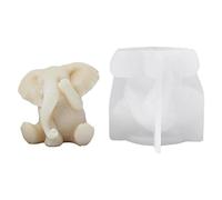 Rianpesn Moules à Bougies Animaux,Moule à Savon en Silicone Animal Mignon 3D | Éléphant Bricolage Savon moules Animaux Bougie moules pour Savon Faisant Barre Silicone Bougie Moule Bricolage Artisanat