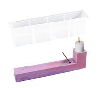 Rianpesn Moules en résine pour Porte-encens | Moule en Silicone pour Chandelier Et Encens,coulée résine époxy 2 en 1 Moule en Silicone pour Douille d'encens Chandelier pour l'artisanat