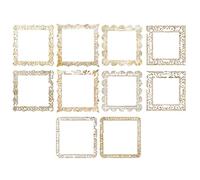 Rianpesn Stickers Dentelle pour Scrapbooking, Dentelle Cadre Photo Autocollants Scrapbooking Décalcomanies Décoratives - Autocollants esthétiques en Dentelle pour journalisation Junk